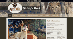 Desktop Screenshot of mysticmonkeys.co.za